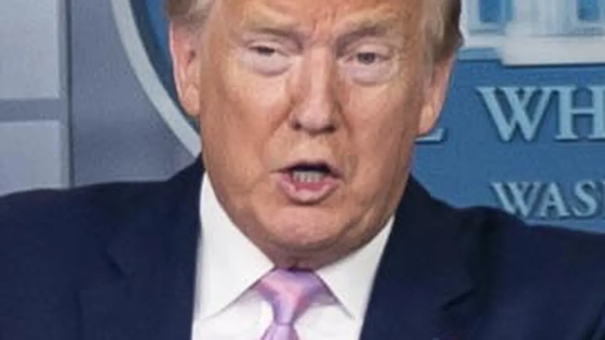 President Trump speaking to reporters outside West Wing Washington 2026